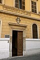 Guest hotel doorway with inscription recording renovation of 1969–73.