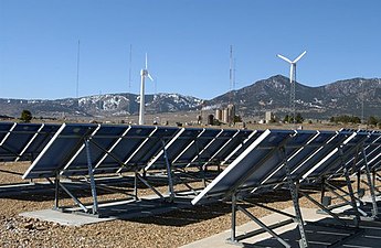 Typical wind and solar hybrid system