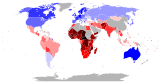 The United Nations inequality-adjusted Human Development Index (IHDI) rankings for 2015 (in 2016 report).