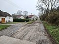 Road with houses