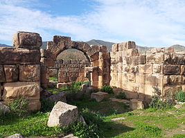 Ruines romaines Ksar El Koua au nord de Ammi Moussa, (Algérie)