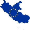 Flag map of Lazio (EU)