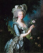 Élisabeth Vigée-Lebrun, Marie Antoinette with a Rose, 1783
