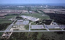 Air photo of Loyalist College from 1975