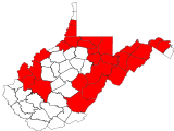 County distribution map.