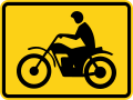 W8-15P Motorcycle (plaque)