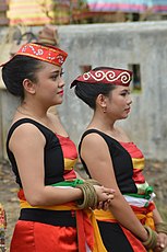 参加Keang Ethnic Festival（民族服装庆典）的马安族（英语：Ma'anyan people）妇女。[28]。