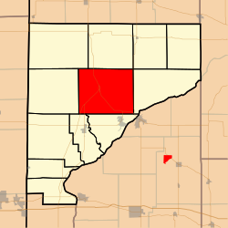 Location of Liberty Township in Warren County