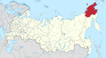 Map showing Chukotka in Russia
