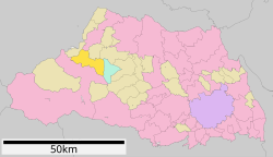Location of Minano in Saitama Prefecture