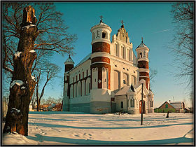 Fortified church in Muravanka, Belarus