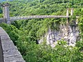 Le Pont de l'Abîme surplombe le Chéran