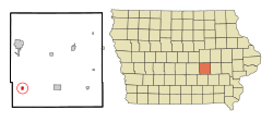 Location of Searsboro, Iowa