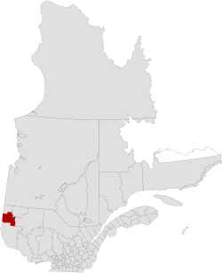 Location in province of Quebec.