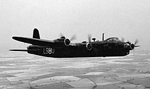 Photographie noir et blanc d'un Short Stirling