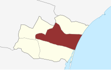 Lage des Solrød Sogn in der Solrød Kommune