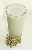 Soy milk and soybeans