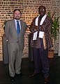 Tamba et Mr Herman De Croo, président de la Chambre de Belgique en 2003.