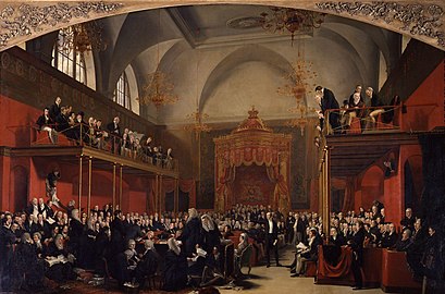 The Trial of Queen Caroline by George Hayter, 1823