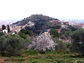 Vue depuis le Turó del Carmel à l'ouest.