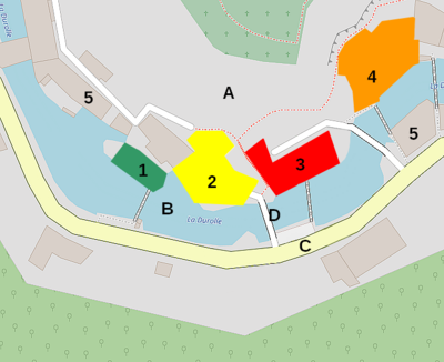 Plan d'une partie de la vallée des Usines.