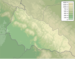 Voievodyn waterfall is located in Zakarpattia Oblast