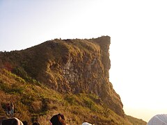 Cliff in the Phu Chi Fa area, Chiang Rai Province, at the northern end of the range near the Lao border