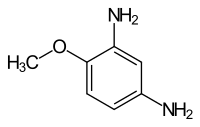 Strukturformel von 4-Methoxy-m-phenylendiamin