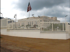 Vue de la mission diplomatique