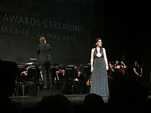 Auxiliadora Toledano durante la entrega de premios Europa Nostra Heritage Awards 2016 en Madrid