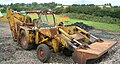 JCB excavator used in the railway's construction