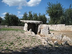 Le dolmen de Chianca Pouilles.