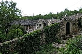 Ciudad historica de Blagaj en el manantial Buna en el estilo otomano mediterráneo