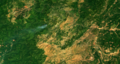 Chetco Bar Fire, 22 July 2017, Sentinel-2 true-color satellite image, scale 1:81,000