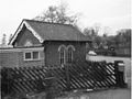 The luggage shed beside the entrance gate