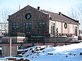 The old power plant which is now a cafe at Falls Park.