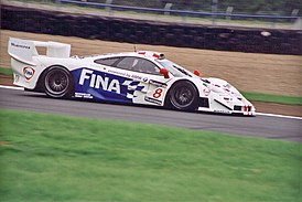 Сопер за рулем McLaren F1 GTR в Донингтоне в 1997 г.