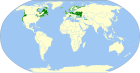 Aire de répartition de l'Épinoche à trois épines