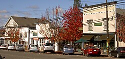 Graton storefronts on north side of Graton Road between Ross Road and South Edison Street