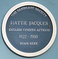 Blue plaque at the house where Jacques was born: 125 High Street, Sandgate, Kent