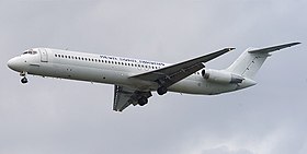 9Q-CHN, le DC-9 impliqué dans l'accident.