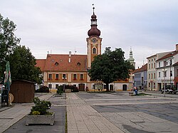 Town hall on the town square