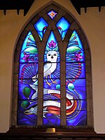 Kenojuak Ashevak Window of John Bell Chapel, 2004, Appleby College, Oakville, Canada