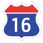 Expressway No.16 shield}}