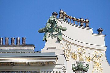 Calling Angel sculpture from Linke Wienzeile 38, by Othmar Schimkowitz