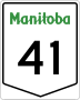 Provincial Trunk Highway 41 marker