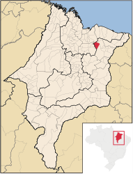 São Benedito do Rio Preto – Mappa