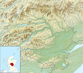 Map showing the location of Loch Rannoch and Glen Lyon National Scenic Area