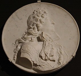 Pierre Puget Louis XIV (médaillon)