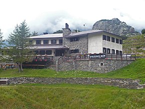 Vista del rifugio